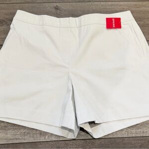 SPANX High Waist Silver Lining 6”White Women's Shorts